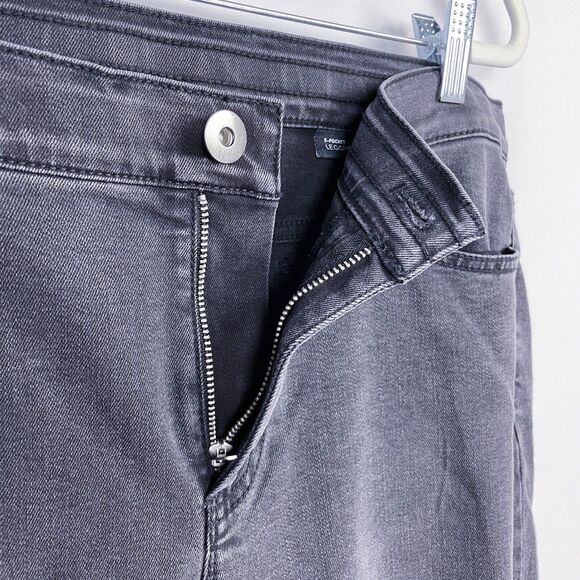 J. Jill 5 Pocket Leggings Jeans‎ Size 12 Gray Faded Black Stretch Denim Mid Rise - Picture 11 of 16